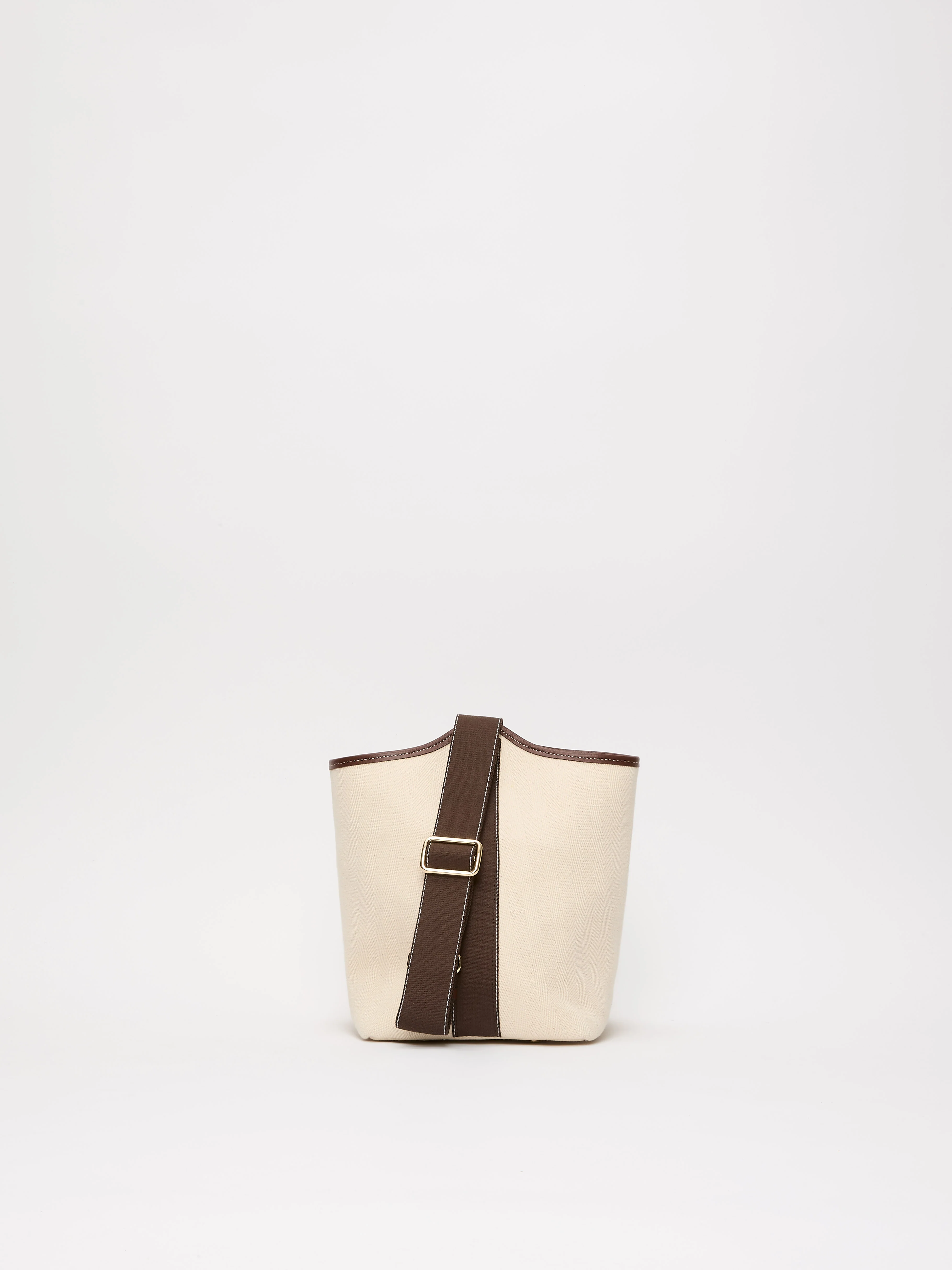 Narita L - Verneuil Canvas White Mini Sellier Brown