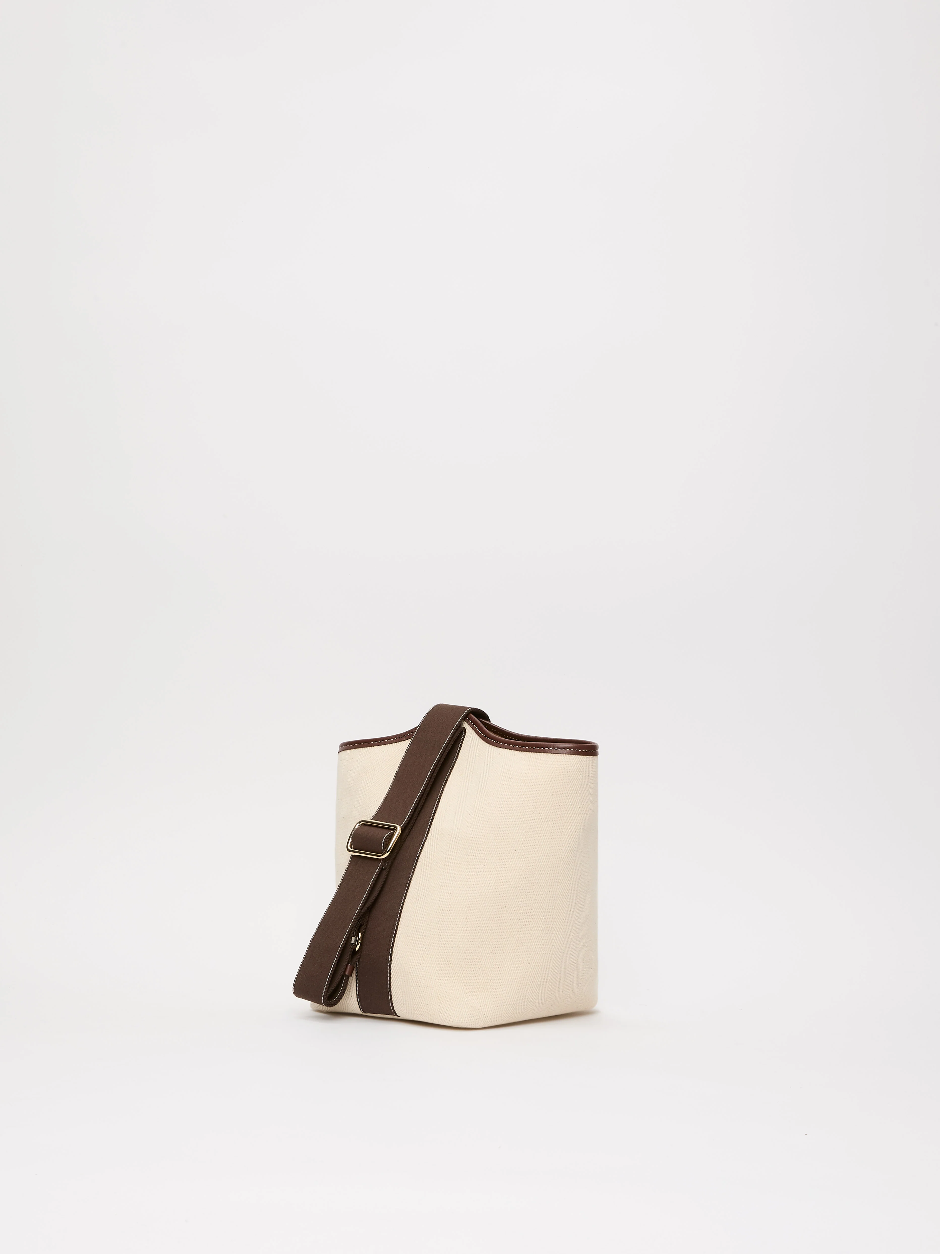 Narita L - Verneuil Canvas White Mini Sellier Brown - Image 3