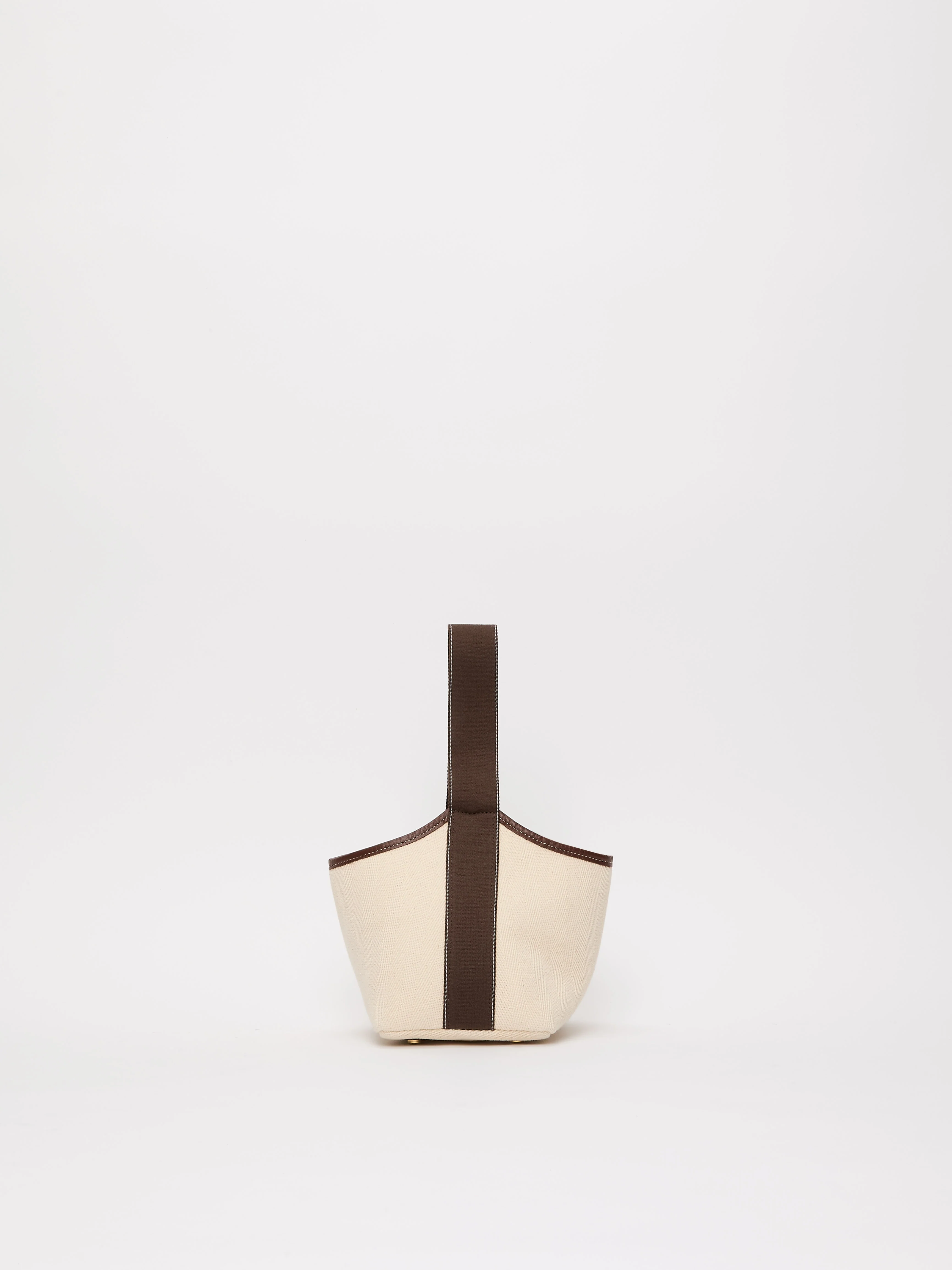 Narita S - Verneuil Canvas White Mini Sellier Brown
