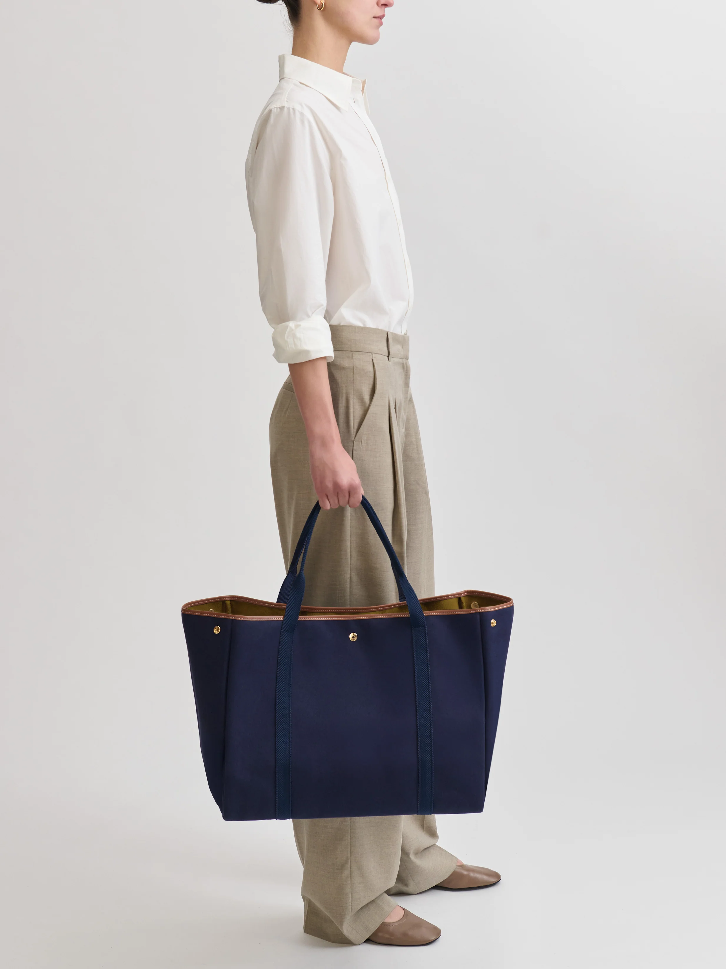 Traversée L - Twill Navy - Image 2