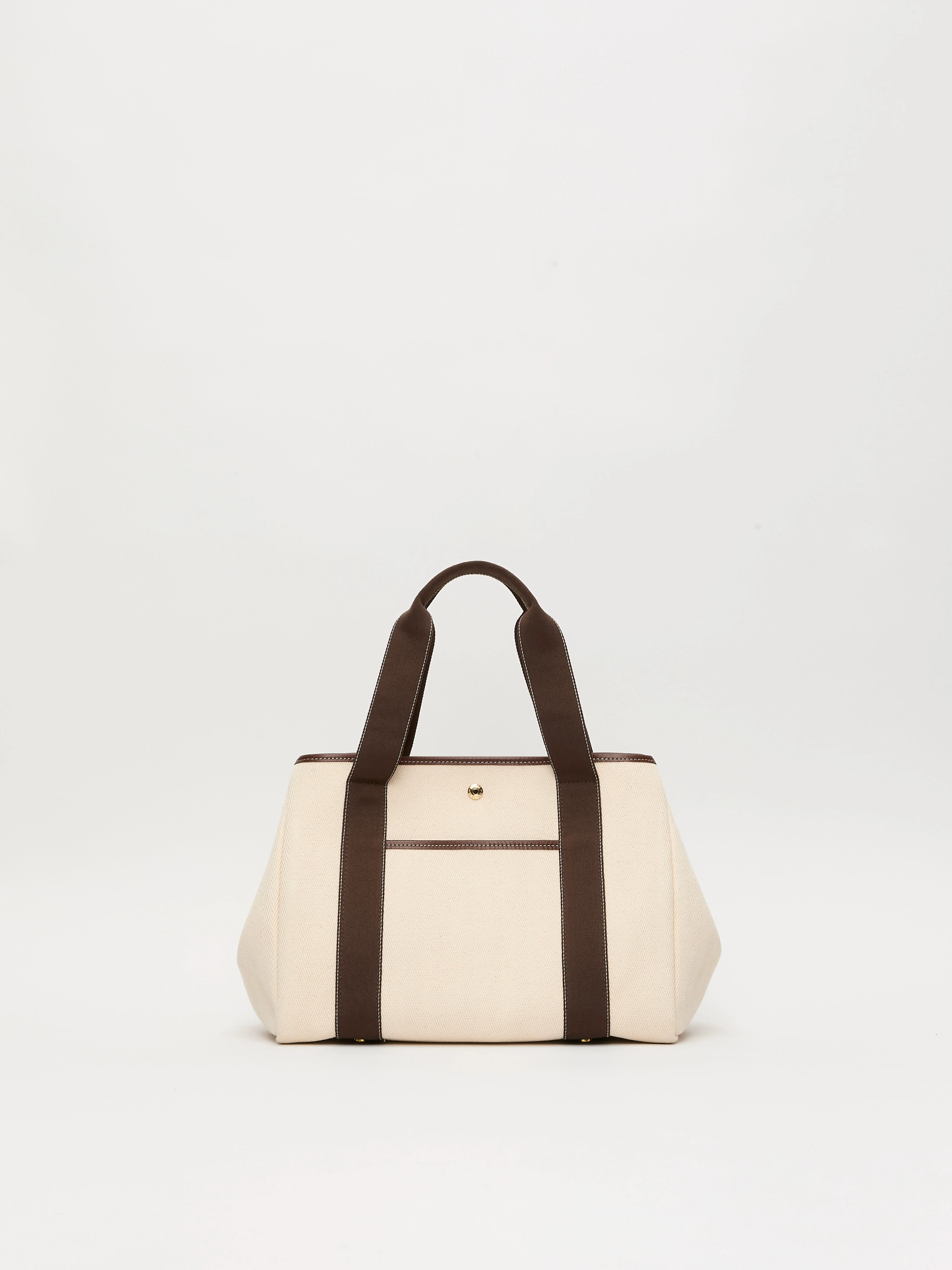 Traversée M Pocket - Verneuil Canvas White/Mini Sellier Brown - Image 5