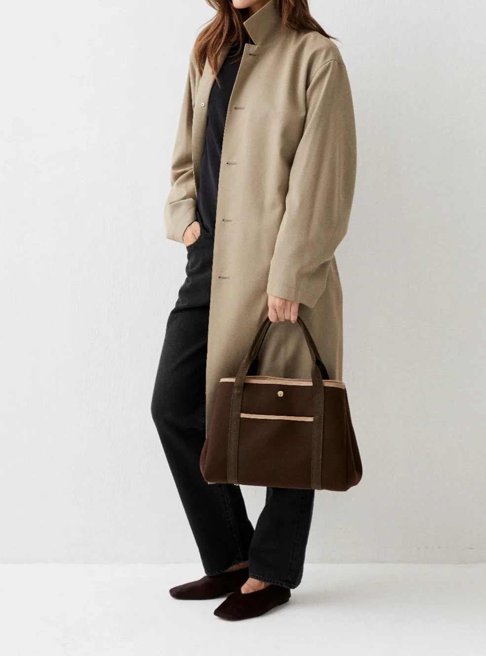 Traversée M Pocket - Whip Chocolat Flannel - Image 8