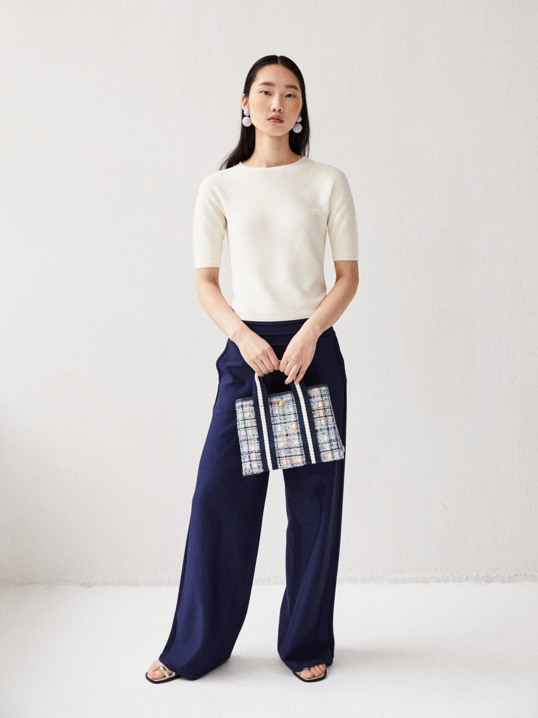 Traversée S - Light Blue Tweed - Image 3