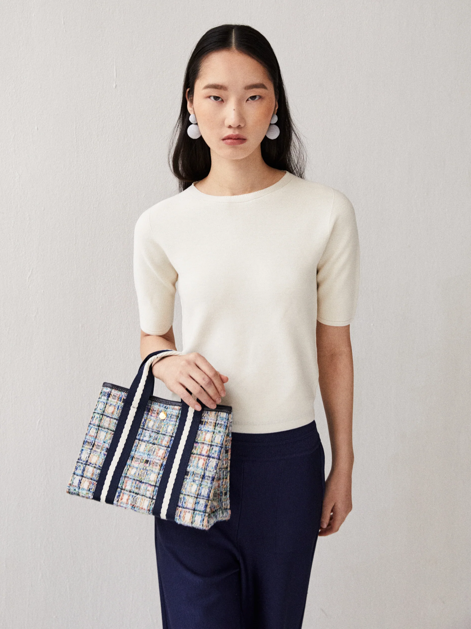 Traversée S - Light Blue Tweed - Image 5
