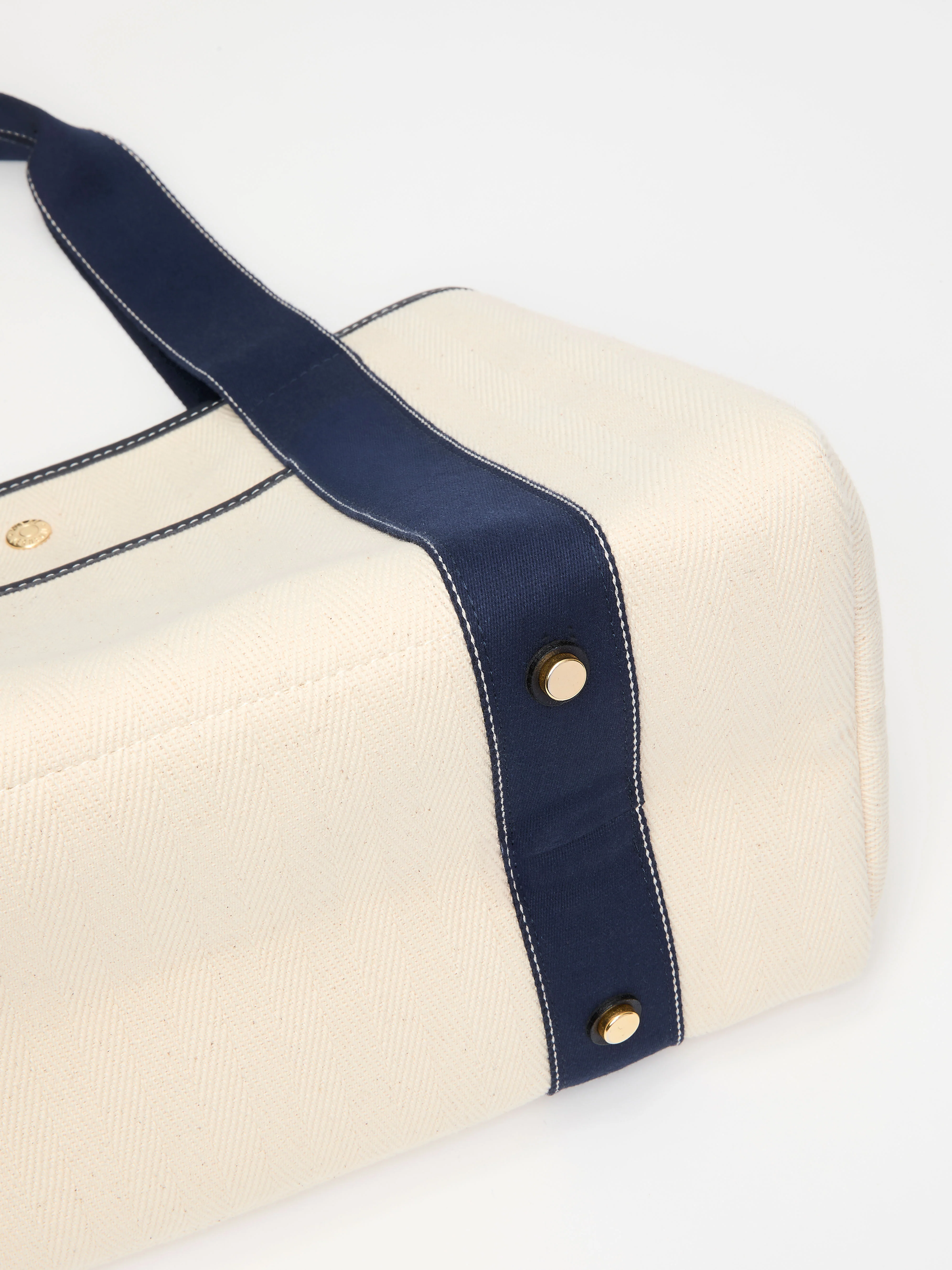 Traversée S Pocket - Verneuil Canvas White/Mini Sellier Navy - Image 8