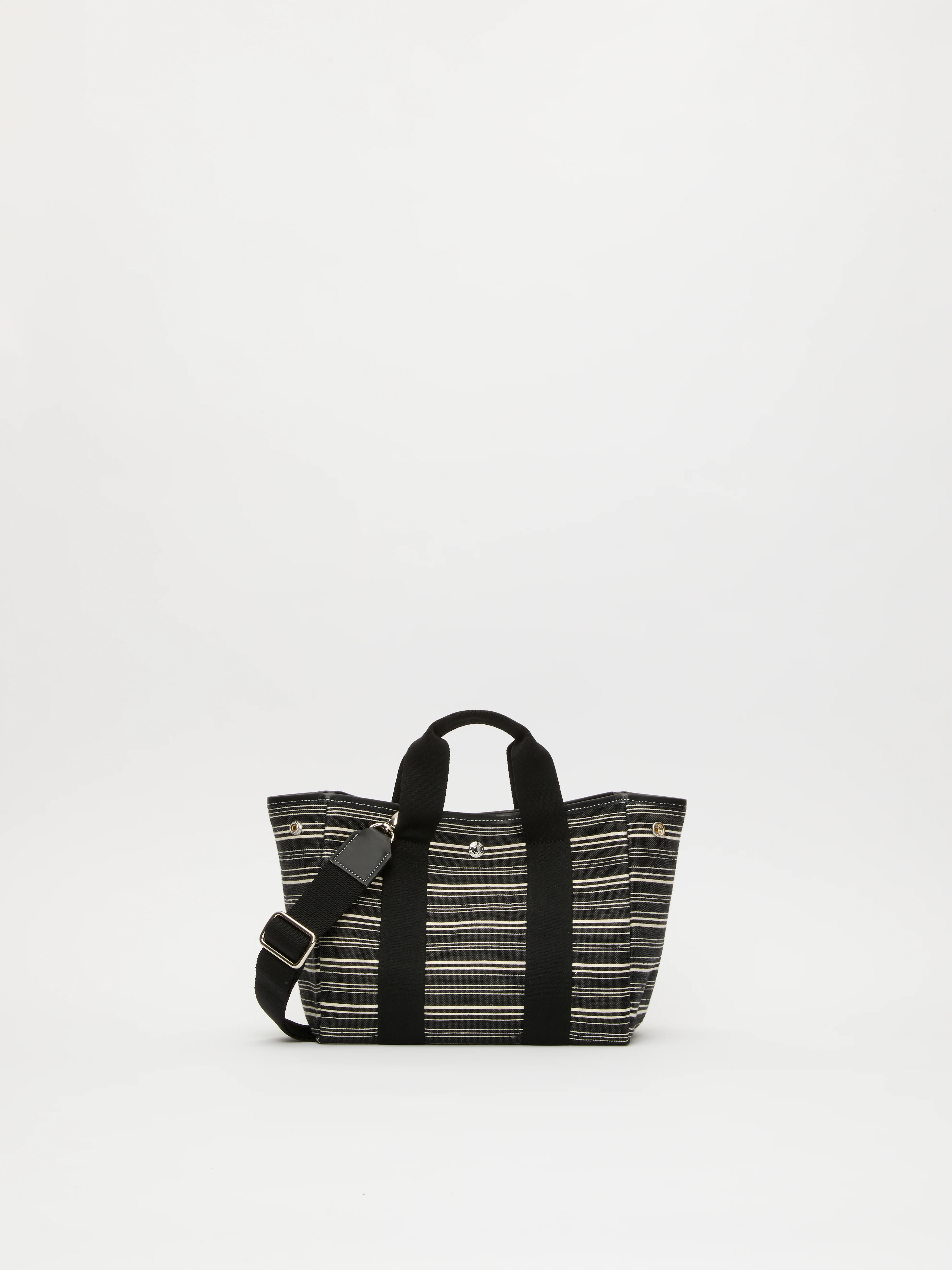 Traversée S - Striped Linen Black