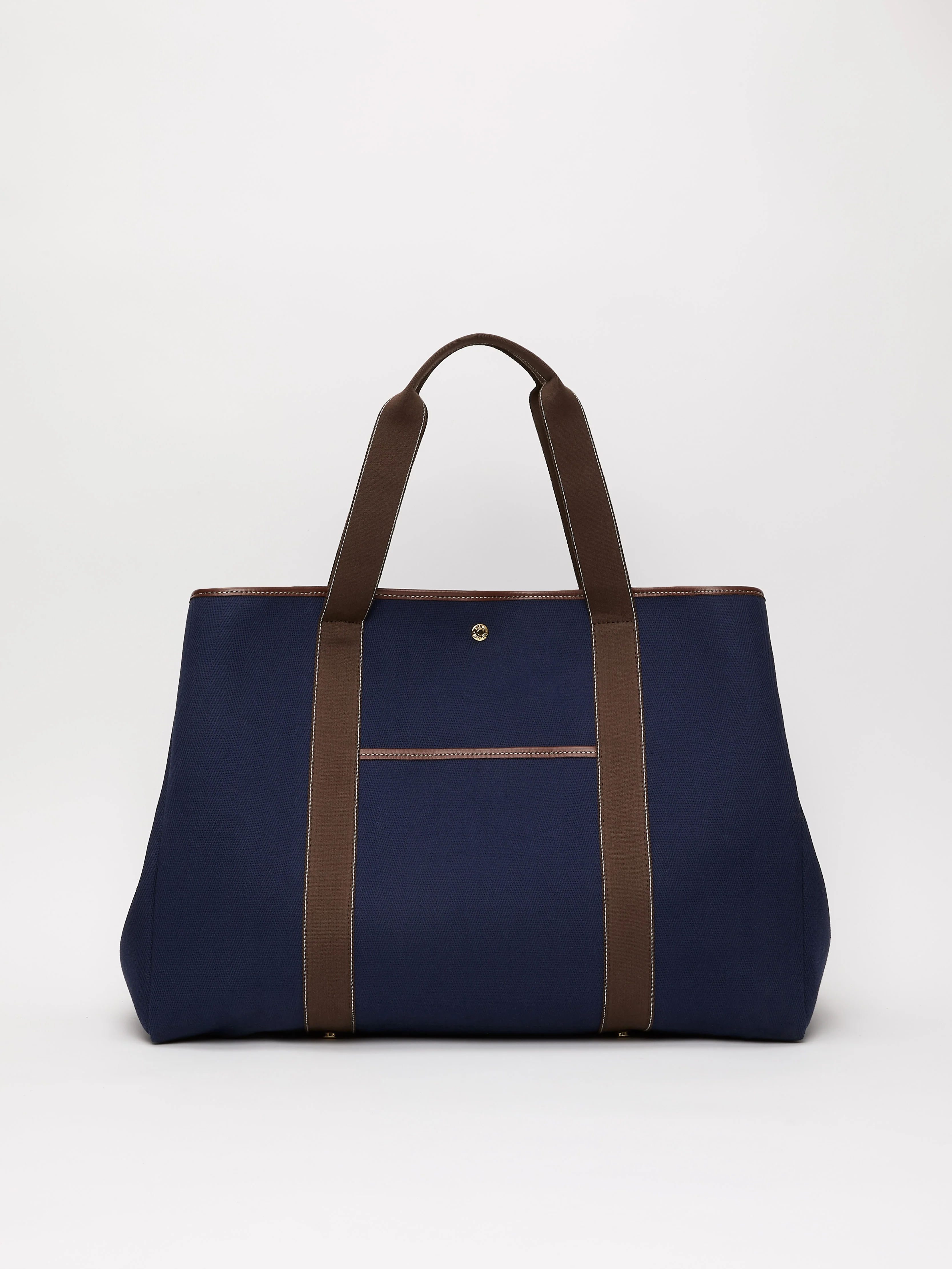 Traversée XXL Pocket - Verneuil Canvas Navy/Mini Sellier Brown - Image 6