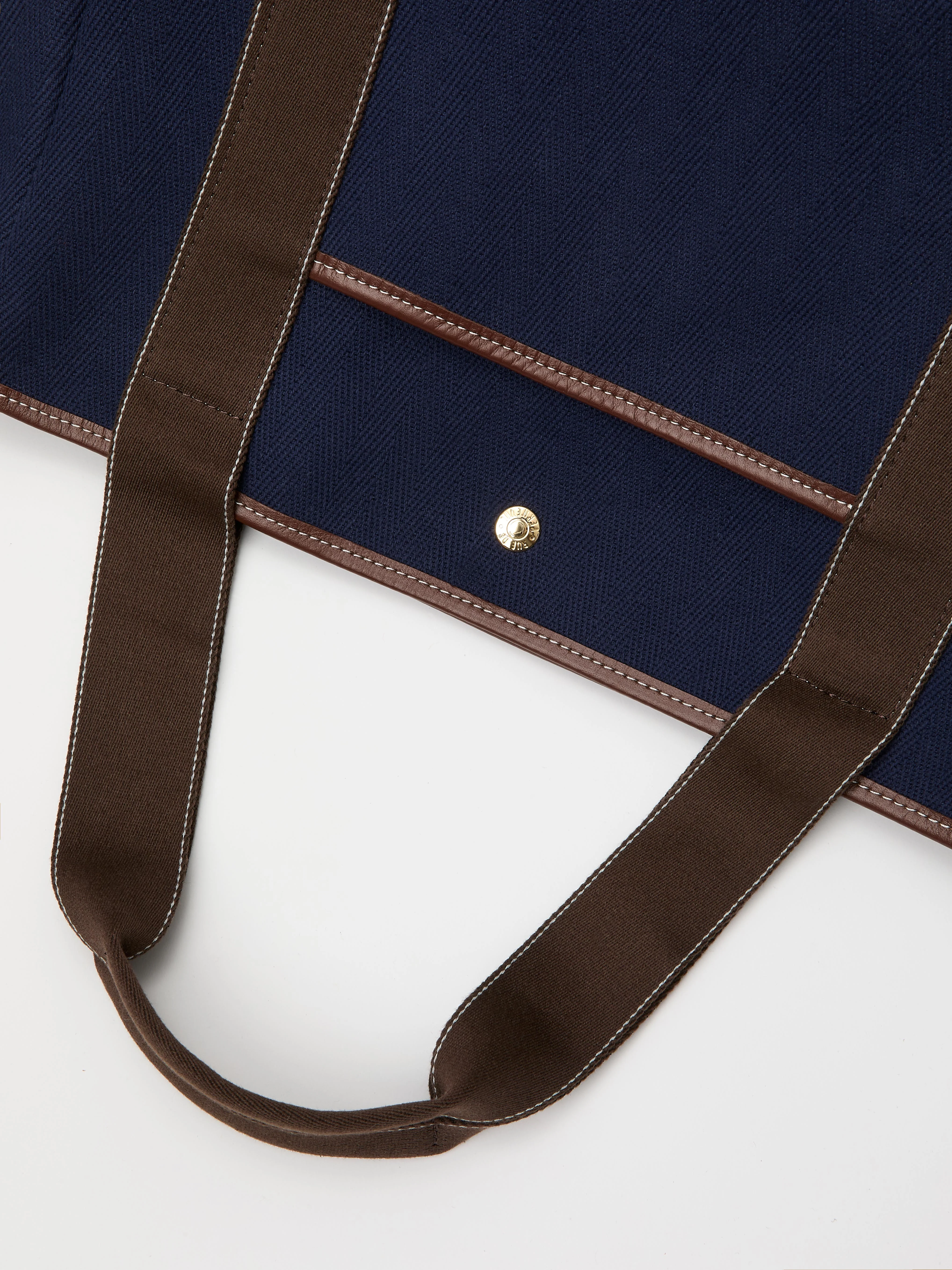 Traversée XXL Pocket - Verneuil Canvas Navy/Mini Sellier Brown - Image 7