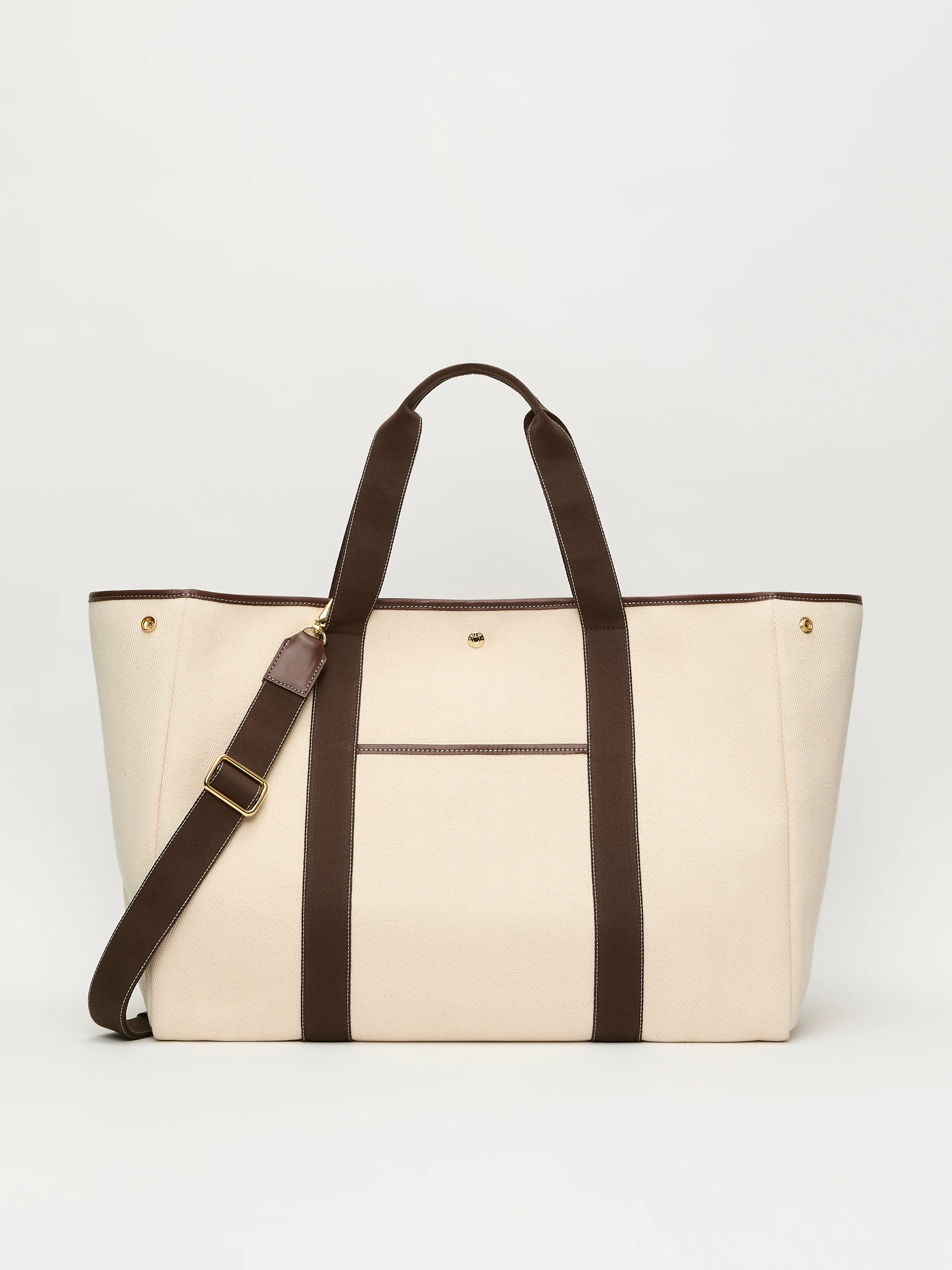 Traversée XXL Pocket - Verneuil Canvas White/Mini Sellier Brown